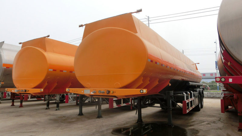 Russian fuel tanker semi trailer