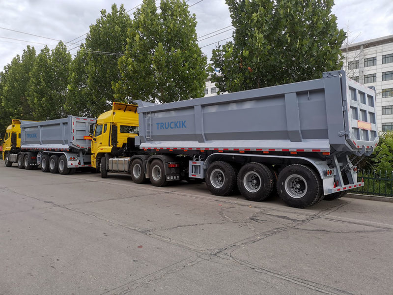 Dump truck trailer end dump semi trailer for sale